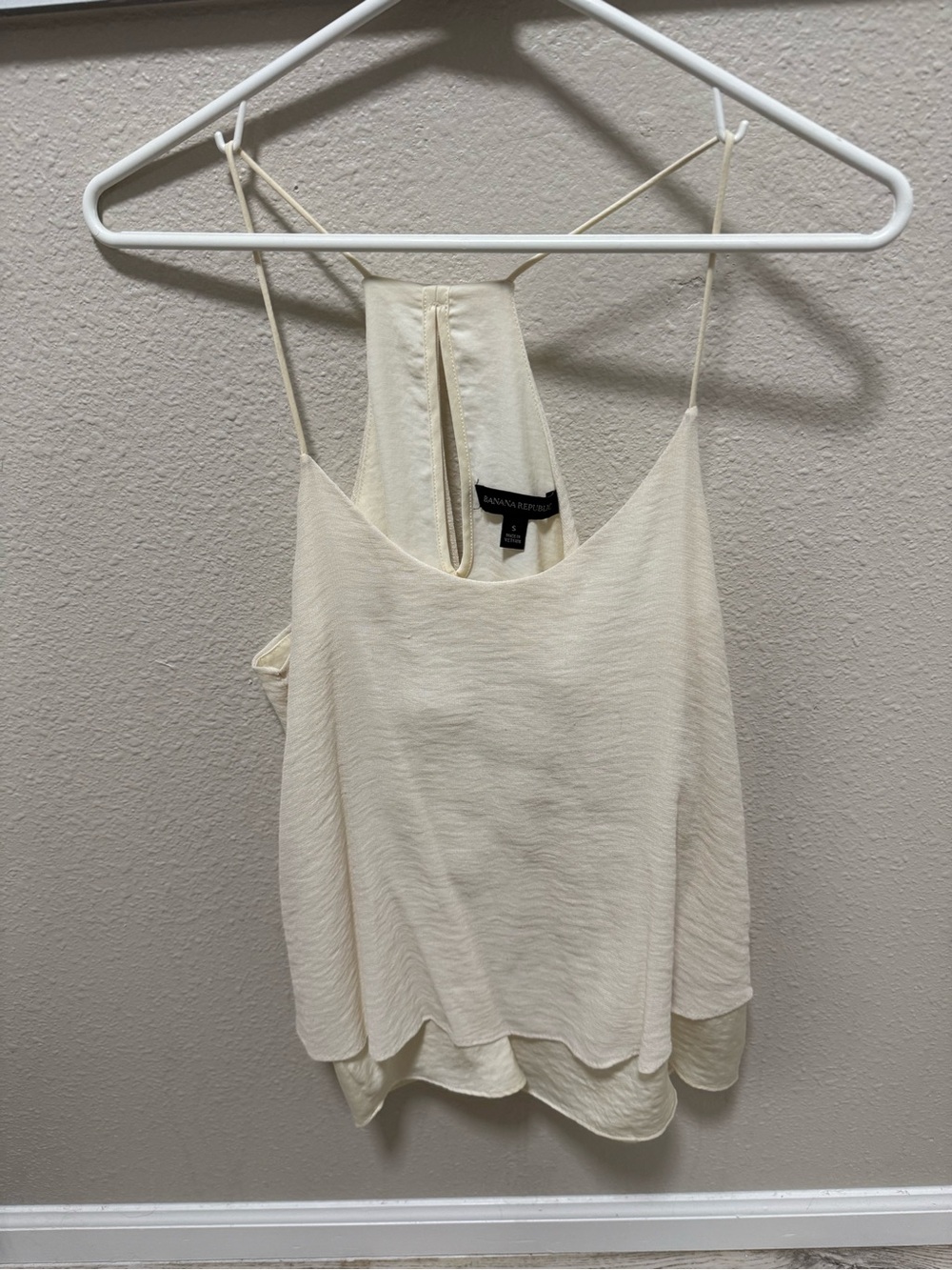 Banana Republic Ivory Layered Spaghetti-Strap Cami